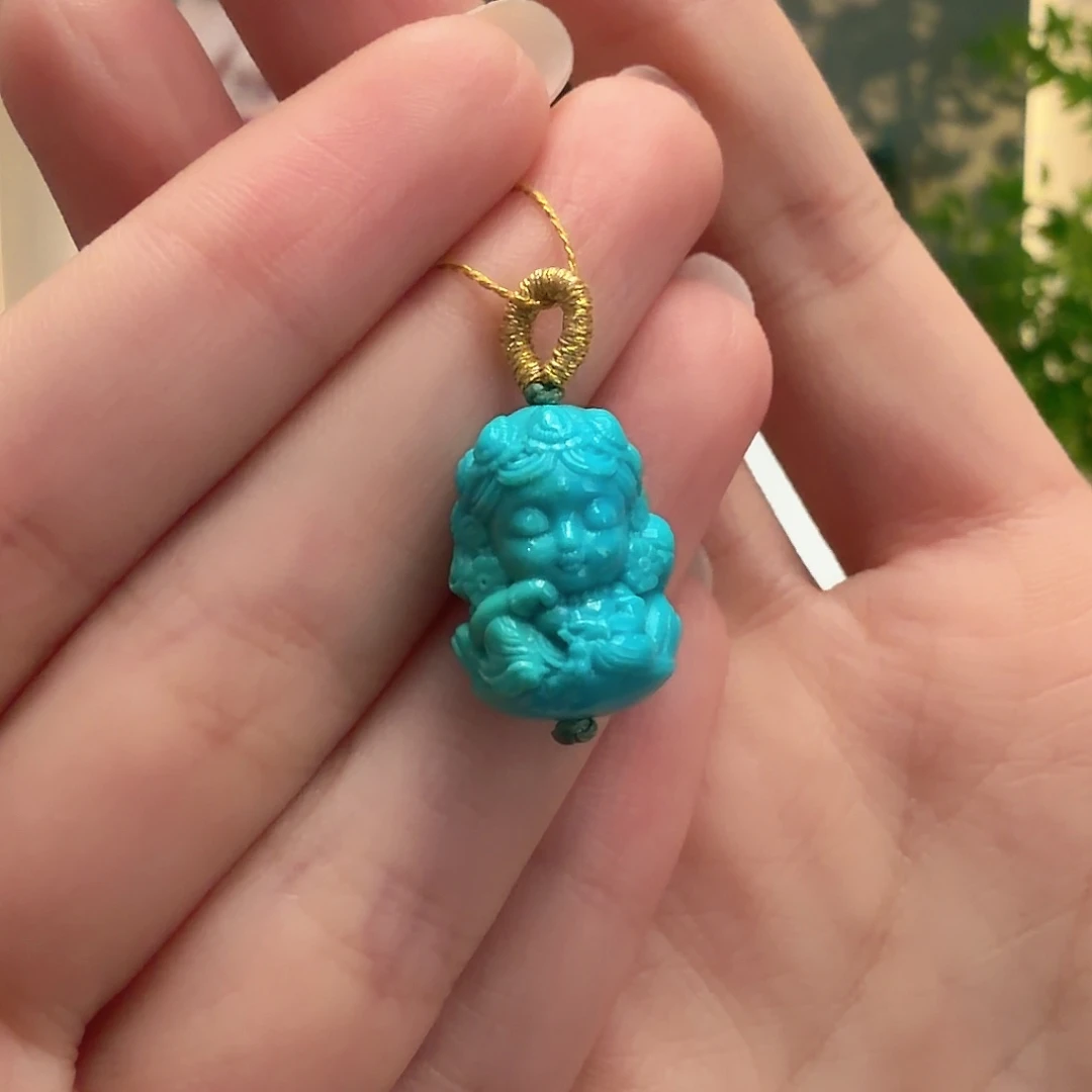 绿松石未镶嵌颈饰