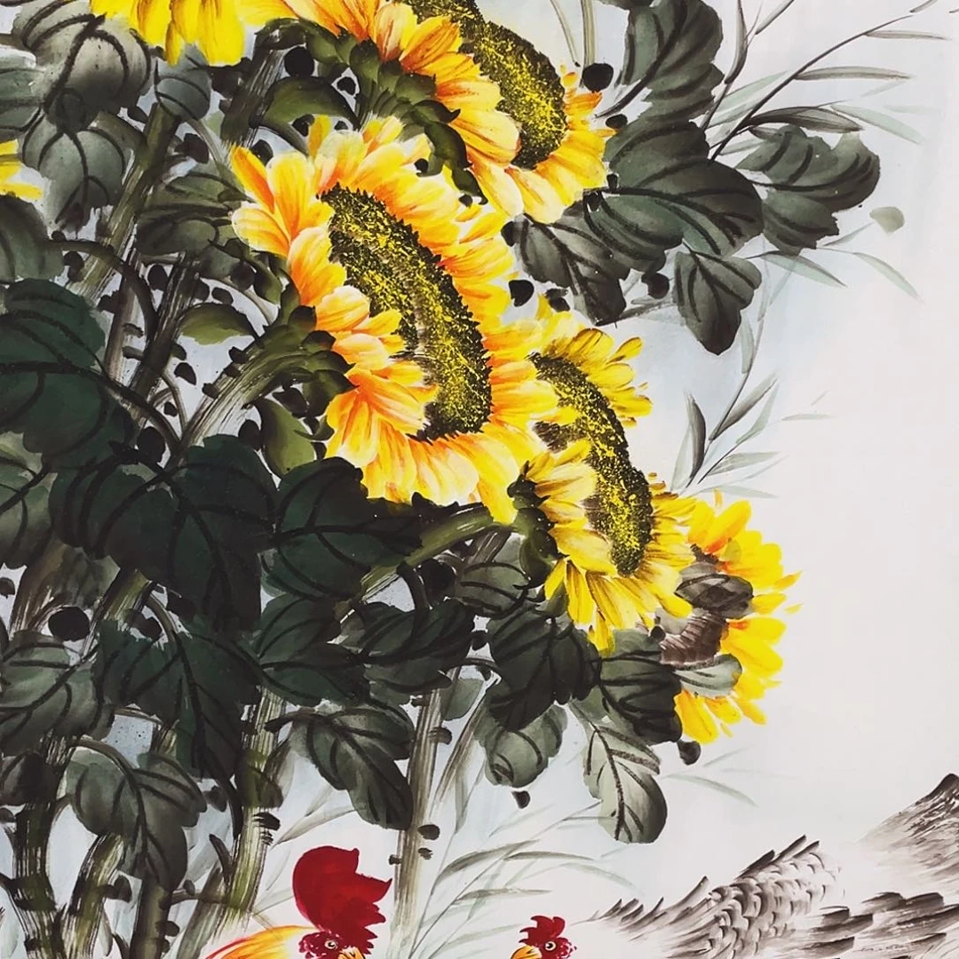 国画w老师手笔手绘作品