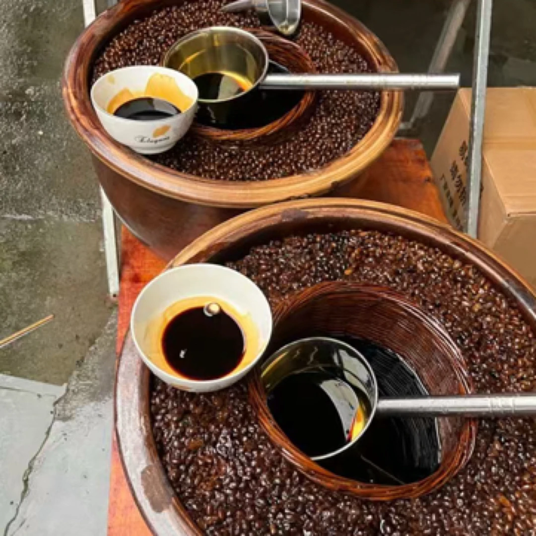 传统老式手工黄豆古法酱油