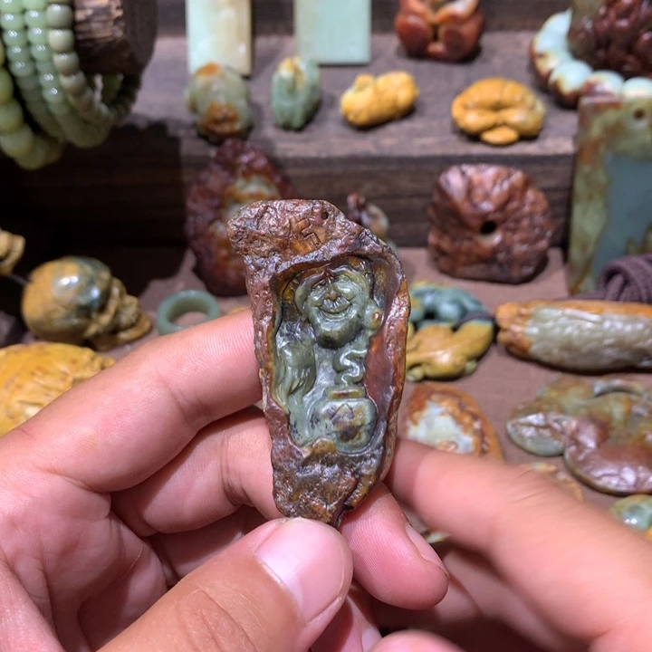 岫岩河磨玉（透闪石质玉）未镶嵌挂件