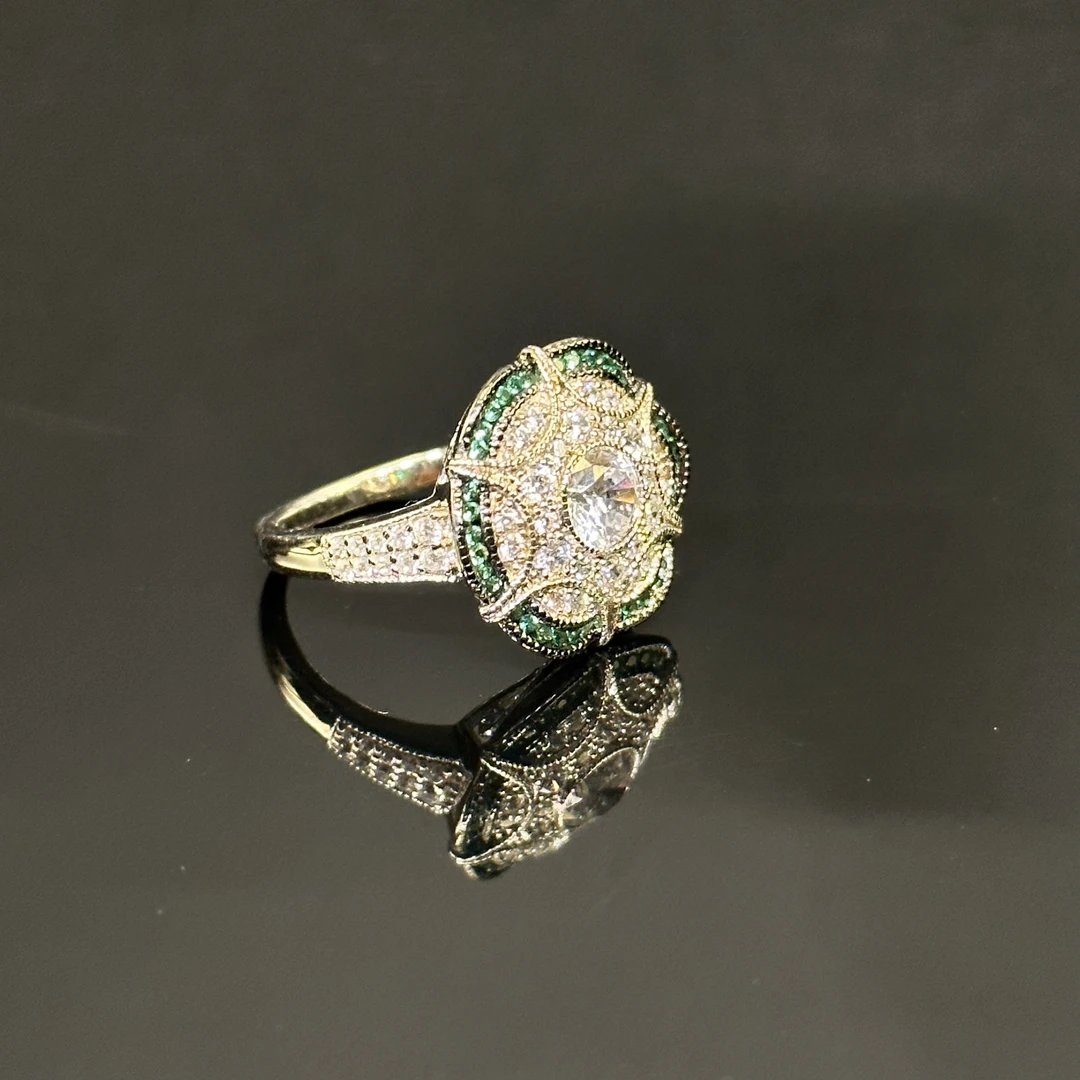 925银戒指 925银花朵戒指 /S467