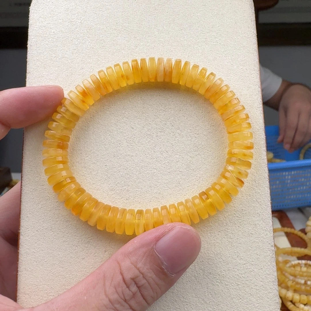 琥珀未镶嵌手链蜜蜡手串