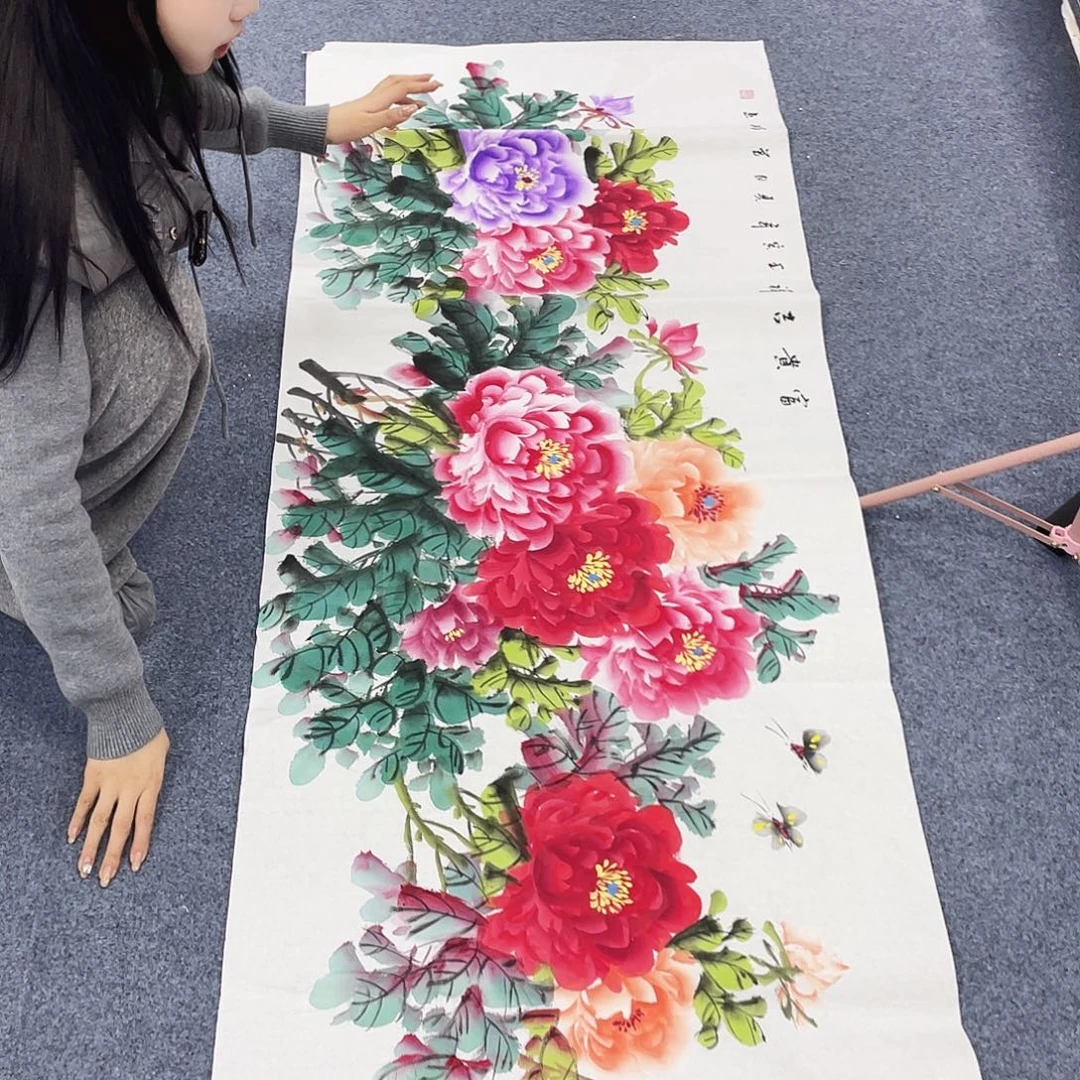 国画作品小姐姐放漏…