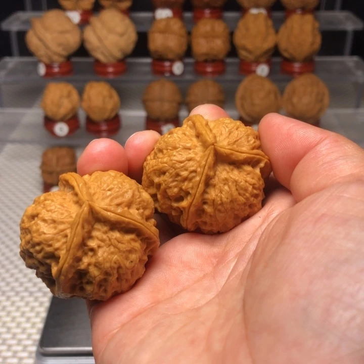 把件文玩核桃37七星大三楞