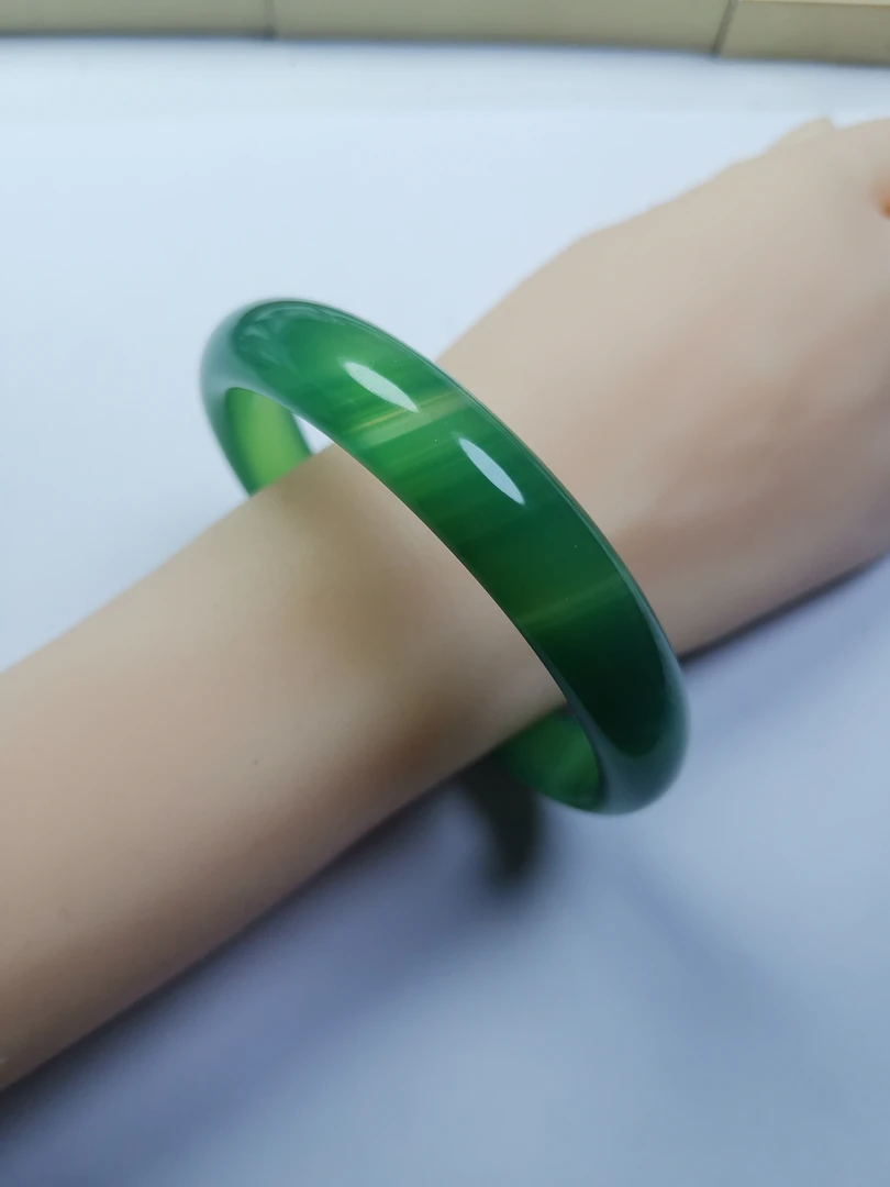 183号C2—67-68圈口-天然正品-高冰透，玛瑙玉髓，高贵款