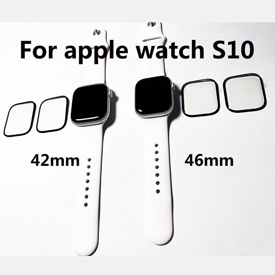 3片装适用于ApplewatchS11/S10/S9系列手表屏幕保护膜护眼陶瓷膜