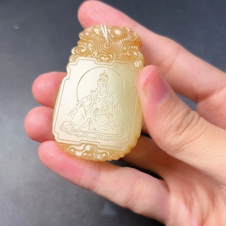 和田玉挂件未镶嵌踏*