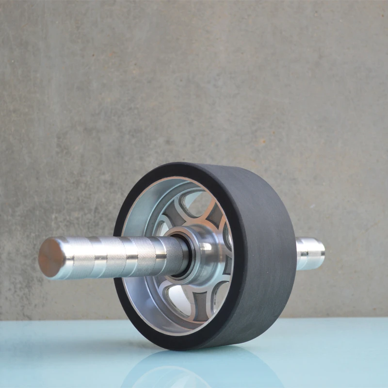 不锈钢健腹轮PU静音防滑家用双轴承室内外锻炼腹部力量健身器材