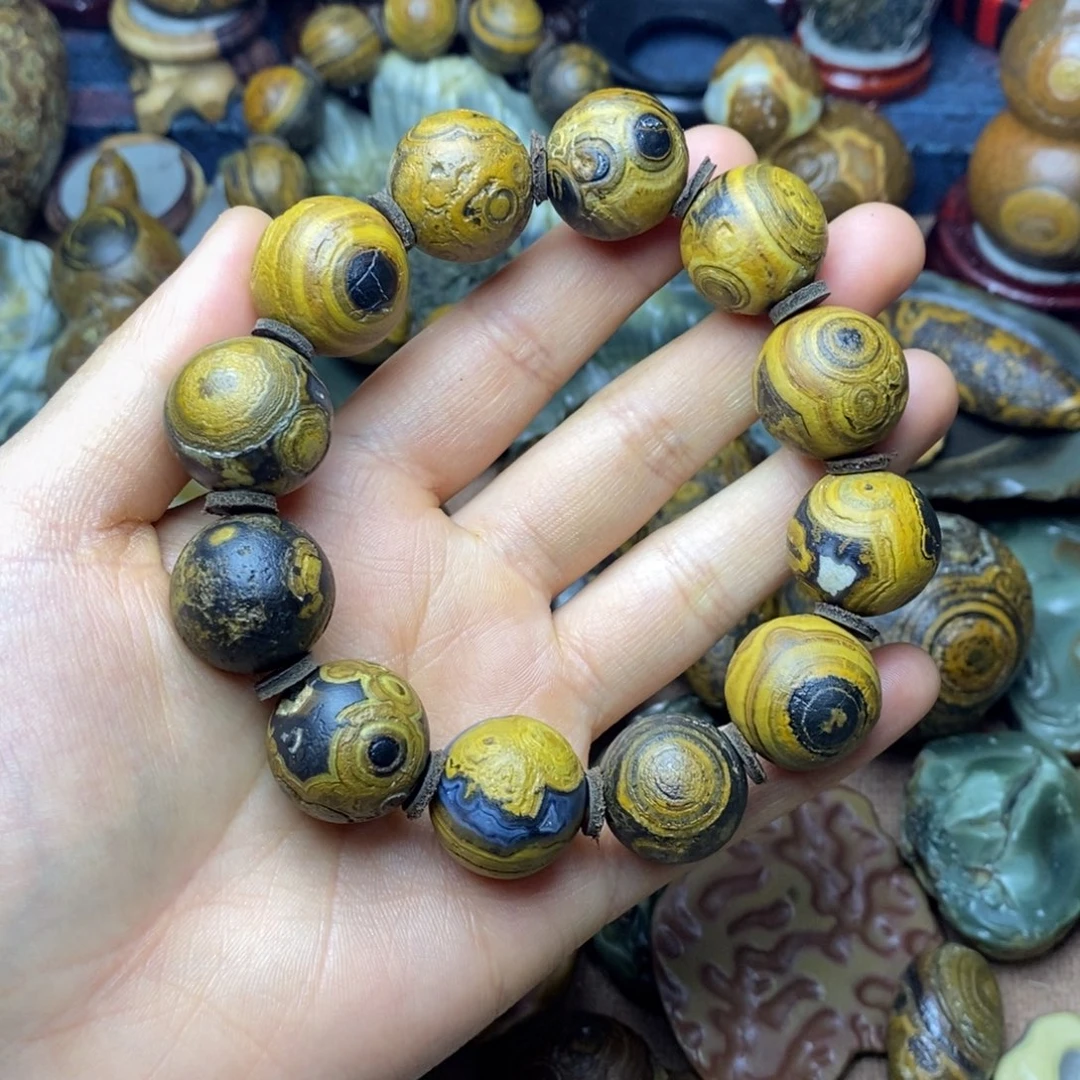 银S925郑*康眼睛手串