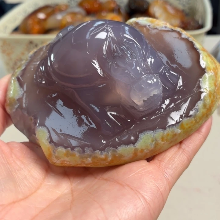 玛瑙/玉髓未镶嵌吊坠(不含链)