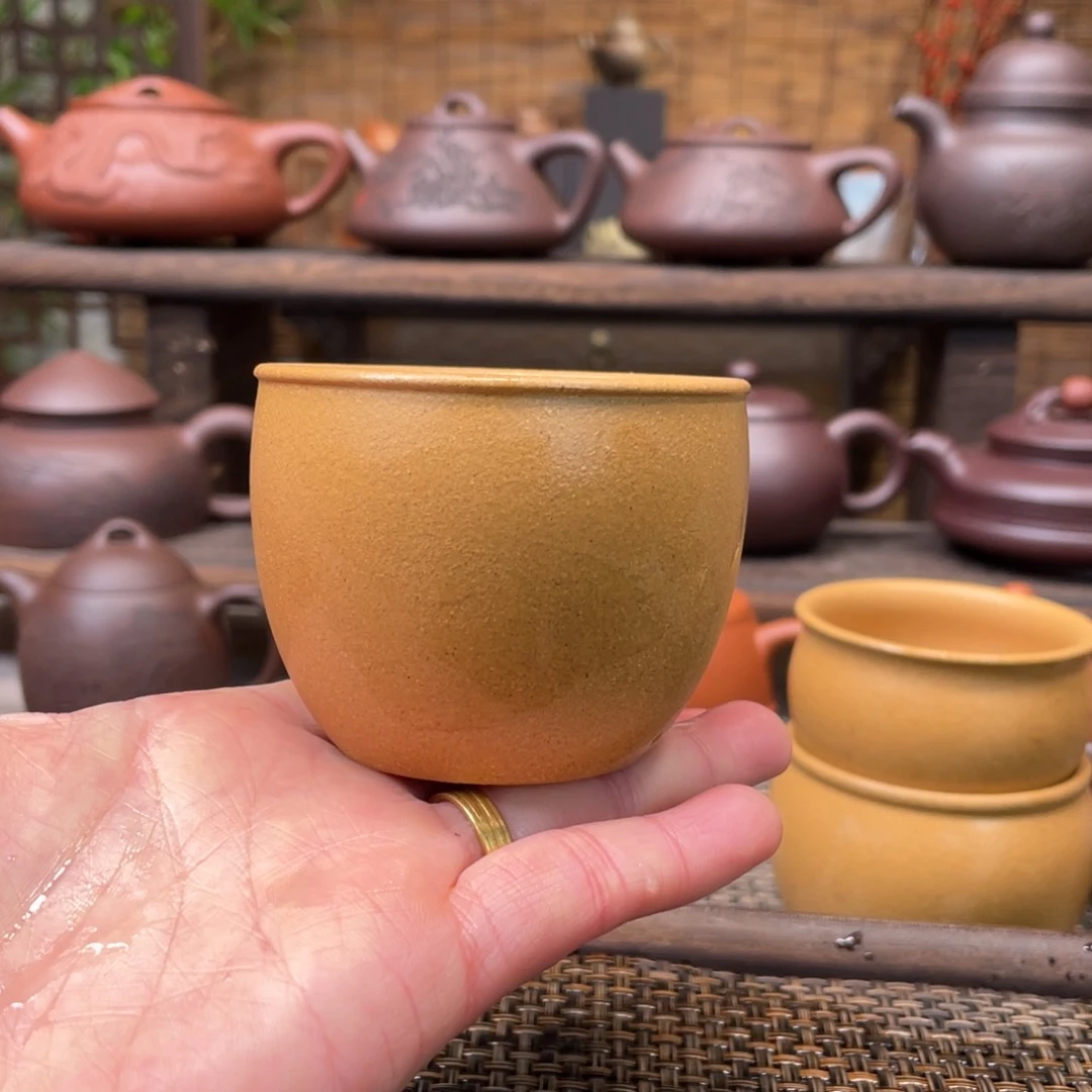 紫砂茶壶宜兴原矿紫砂手工制110