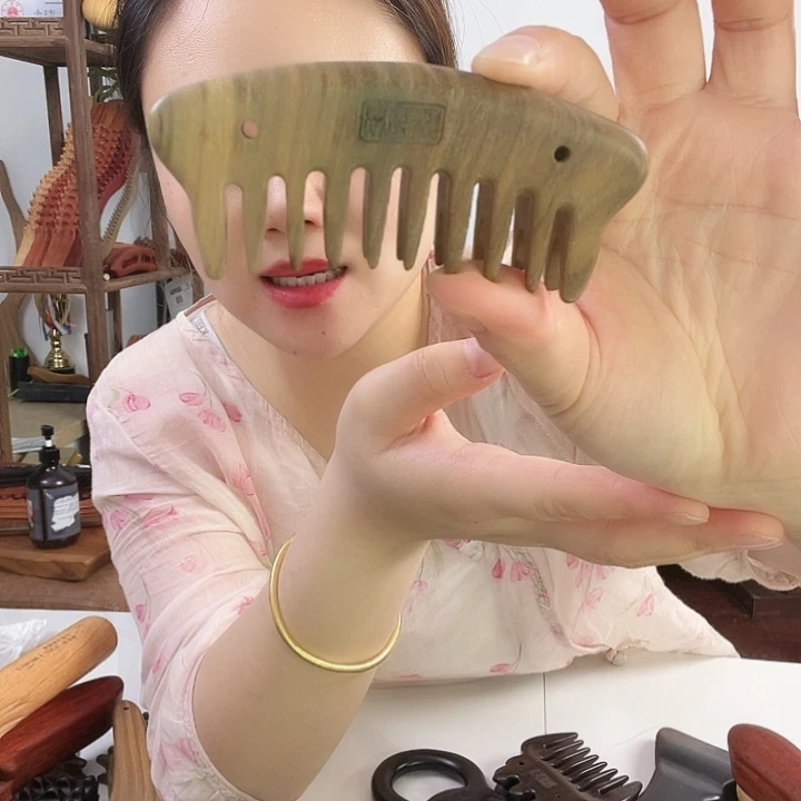 绿檀木双排小梳子微瑕福利