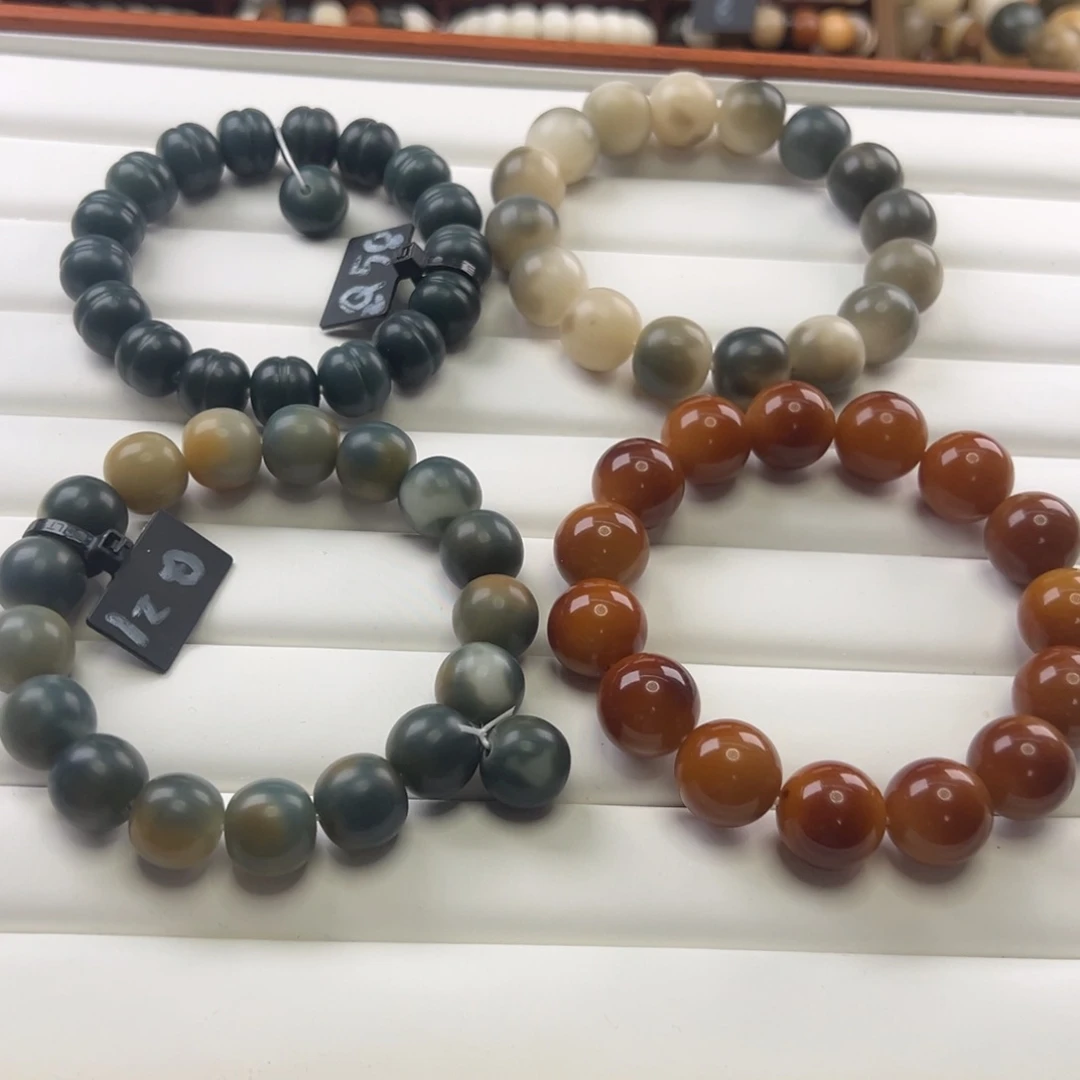 菩提根/象牙果手串大***米卡14苹果干磨福利价不退不换四条