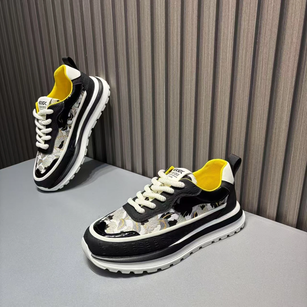 男鞋2025春夏新款潮牌阿甘鞋时尚百搭爆款厚底增高男士运动休闲鞋