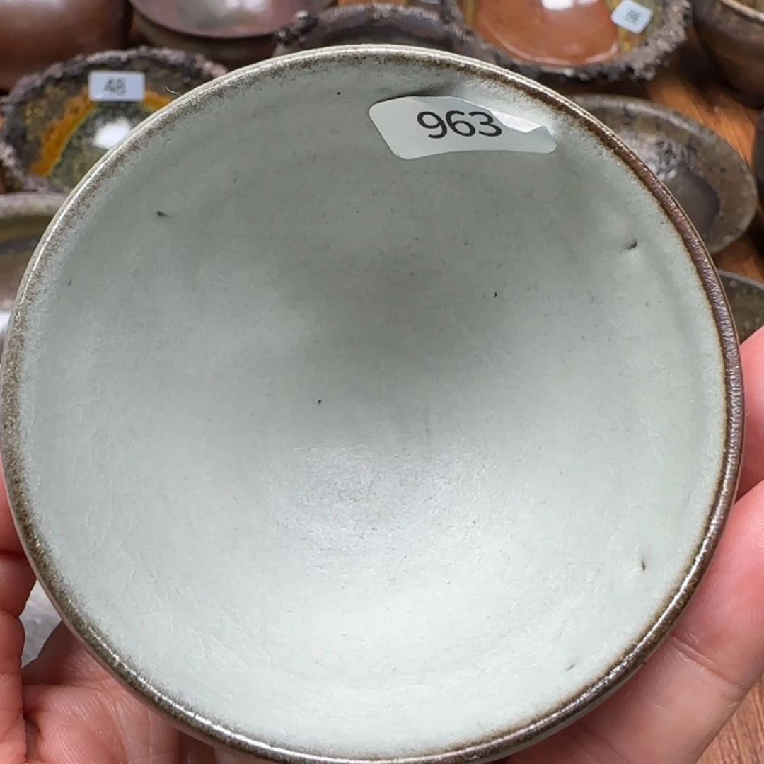 柴烧建盏茶盏茶杯963