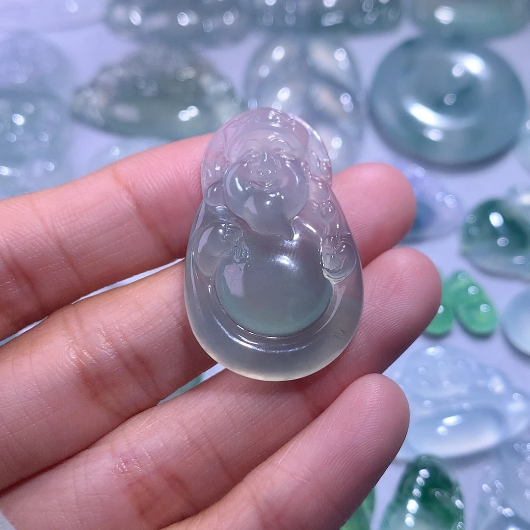 【闪购商品】翡翠颈饰未镶嵌财神