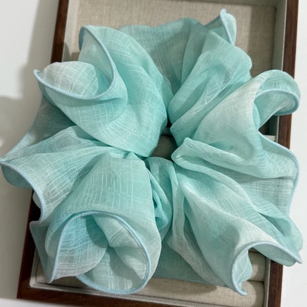 仙女原创女少女手工发绳发饰头绳头饰发圈雪纺清新日韩飘带网纱