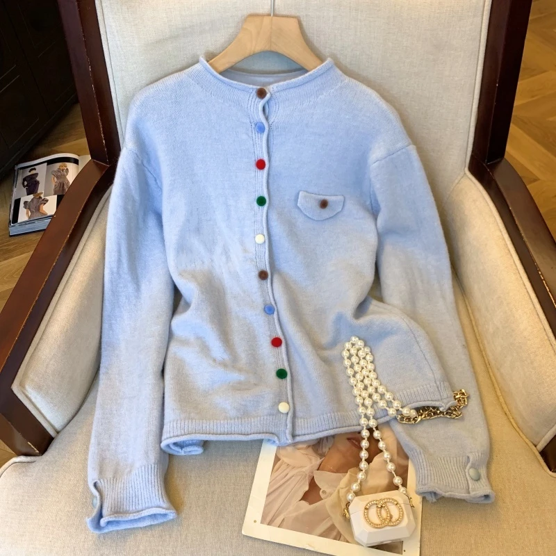 小香风气质轻奢时尚长袖毛衣开衫女2025秋冬新款洋气漂亮减龄上衣