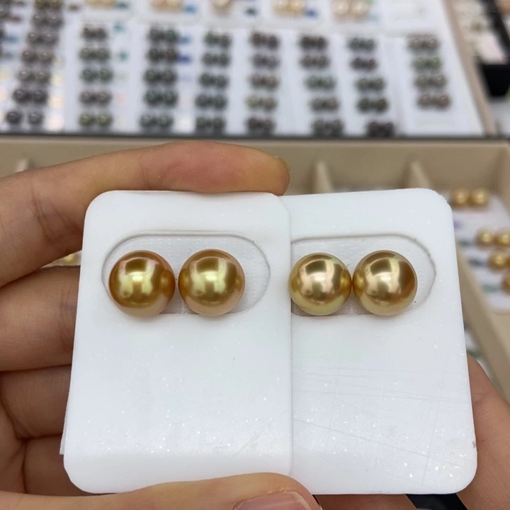 海水珍珠裸珠金珠10-11