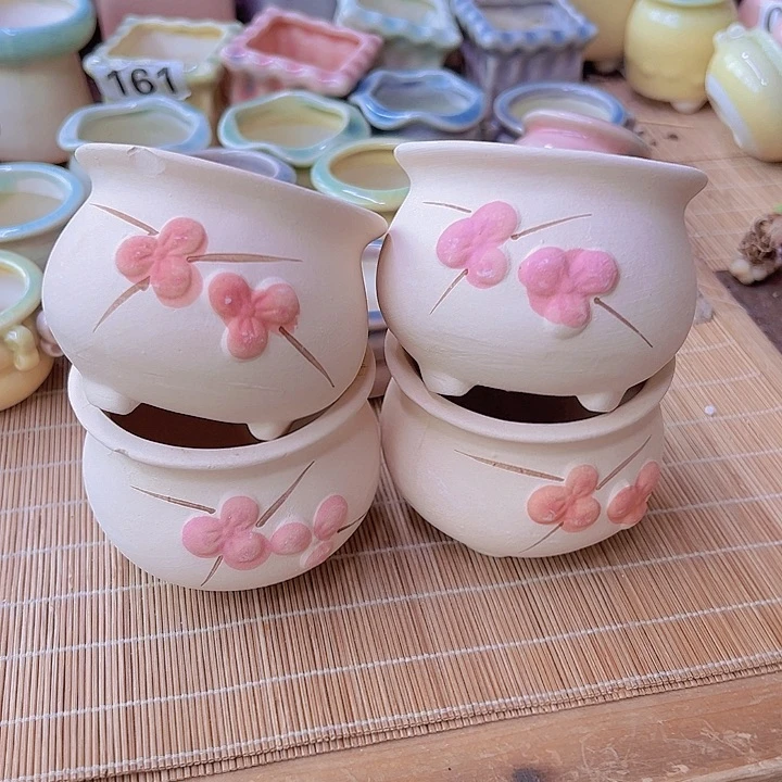 红陶陶瓷花盆当场满12包邮