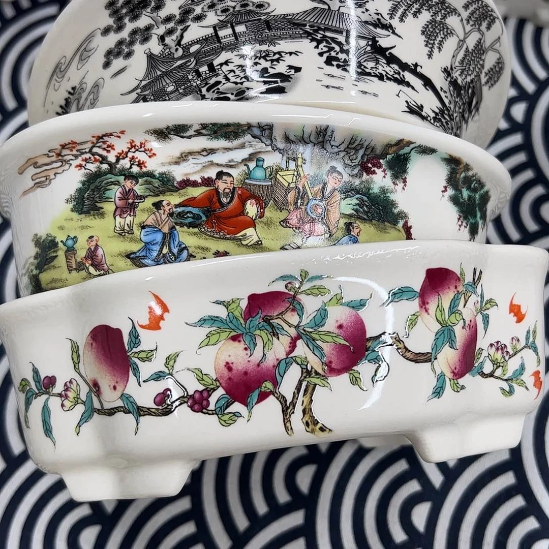 紫砂花盆765号瑕疵3个底部裂纹缩釉明显口不正处理介意勿拍