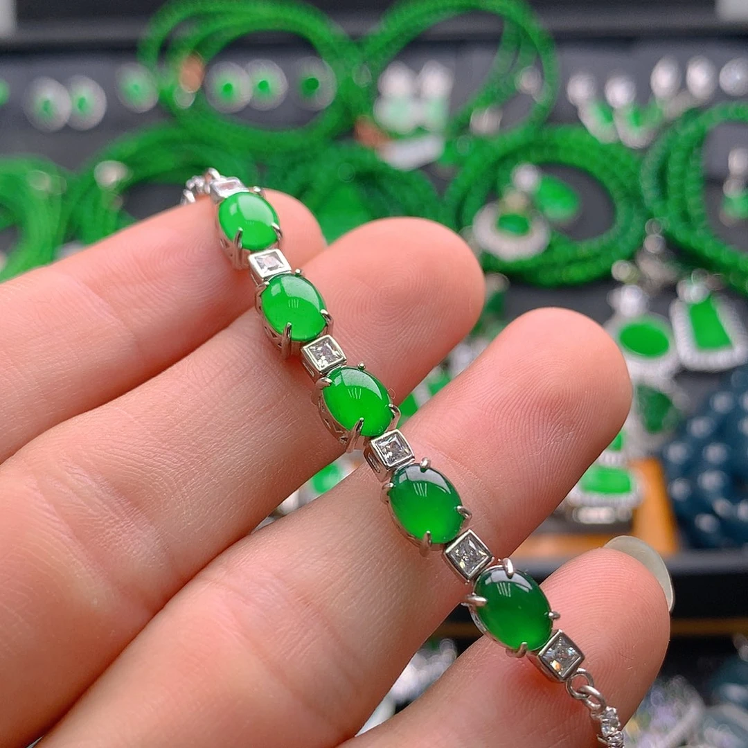 未镶嵌手链翡翠翡翠