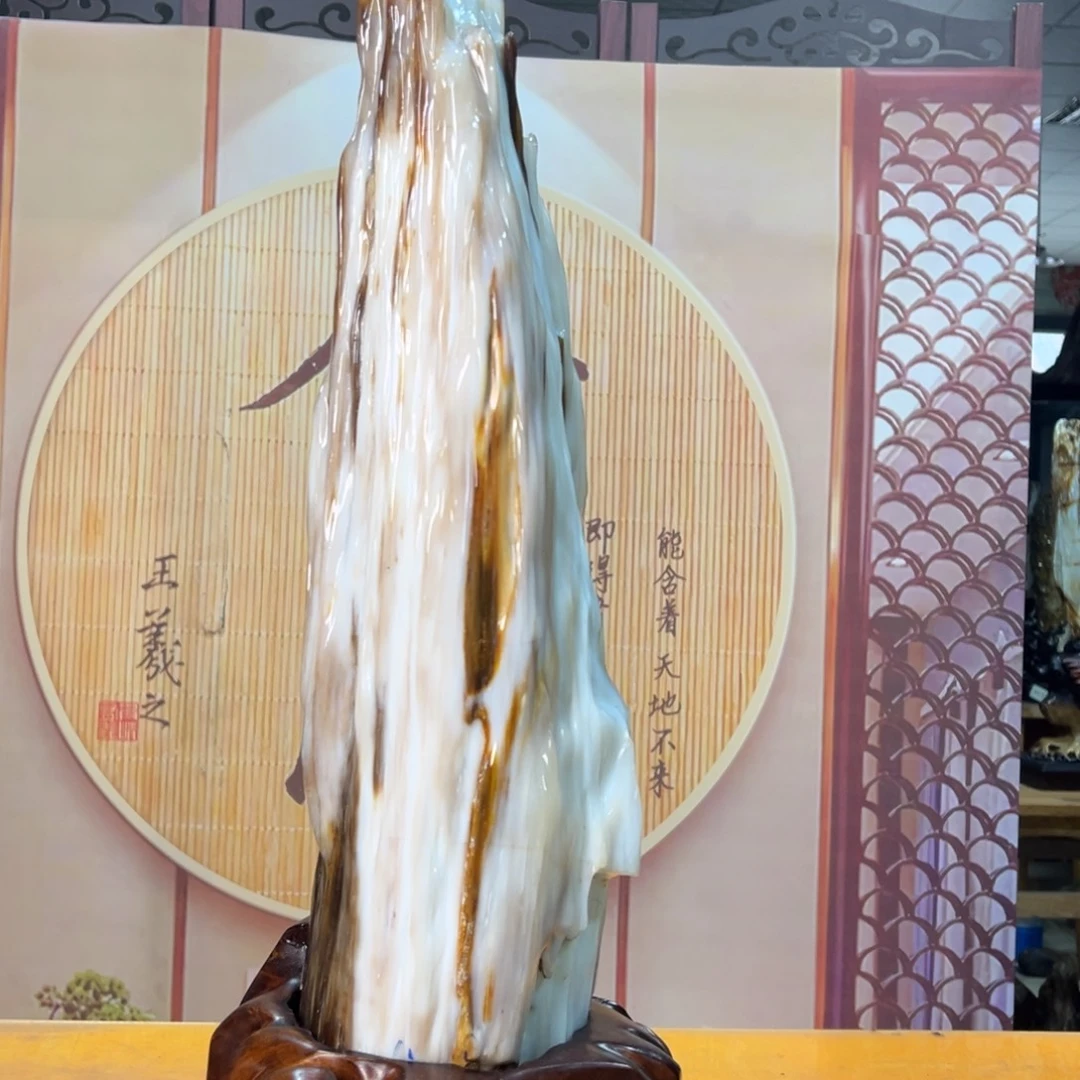 硅化玉（树化玉）未镶嵌摆件