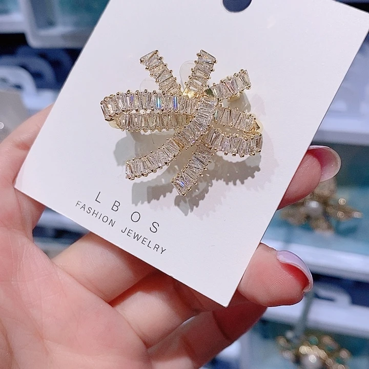 锆石铜合金蝴蝶结 小号
