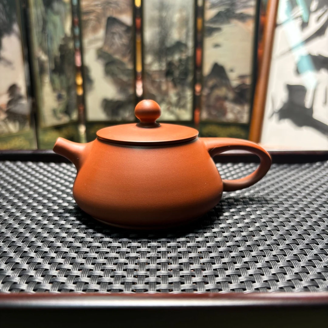 章茂才玉兔120cc精工纯手原矿朱泥潮州手拉壶纯手工