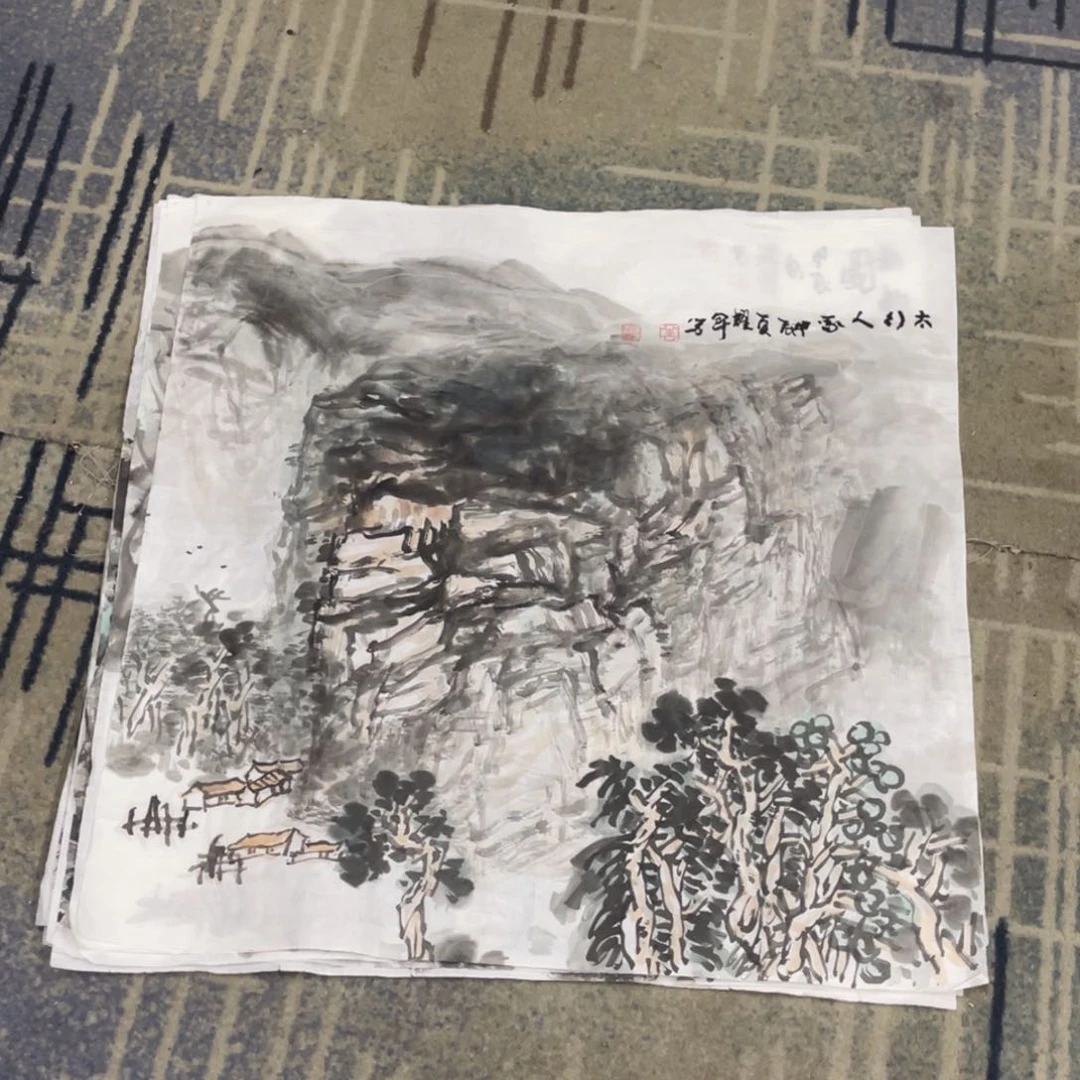 国画芭**屋四尺斗方作品十二111111