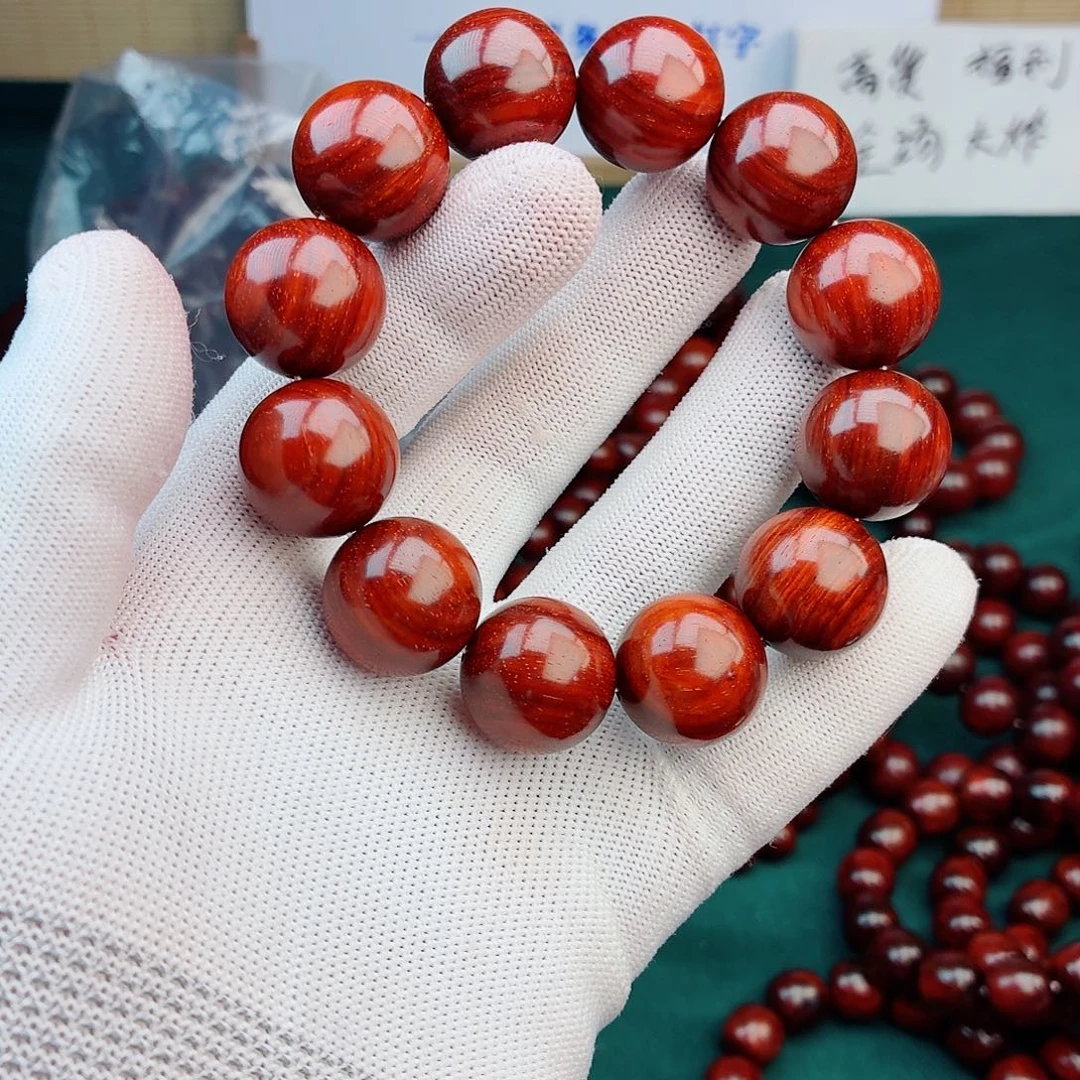 懂***姐檀香紫檀（小叶紫檀）手串/手链20顶级无胶无腊