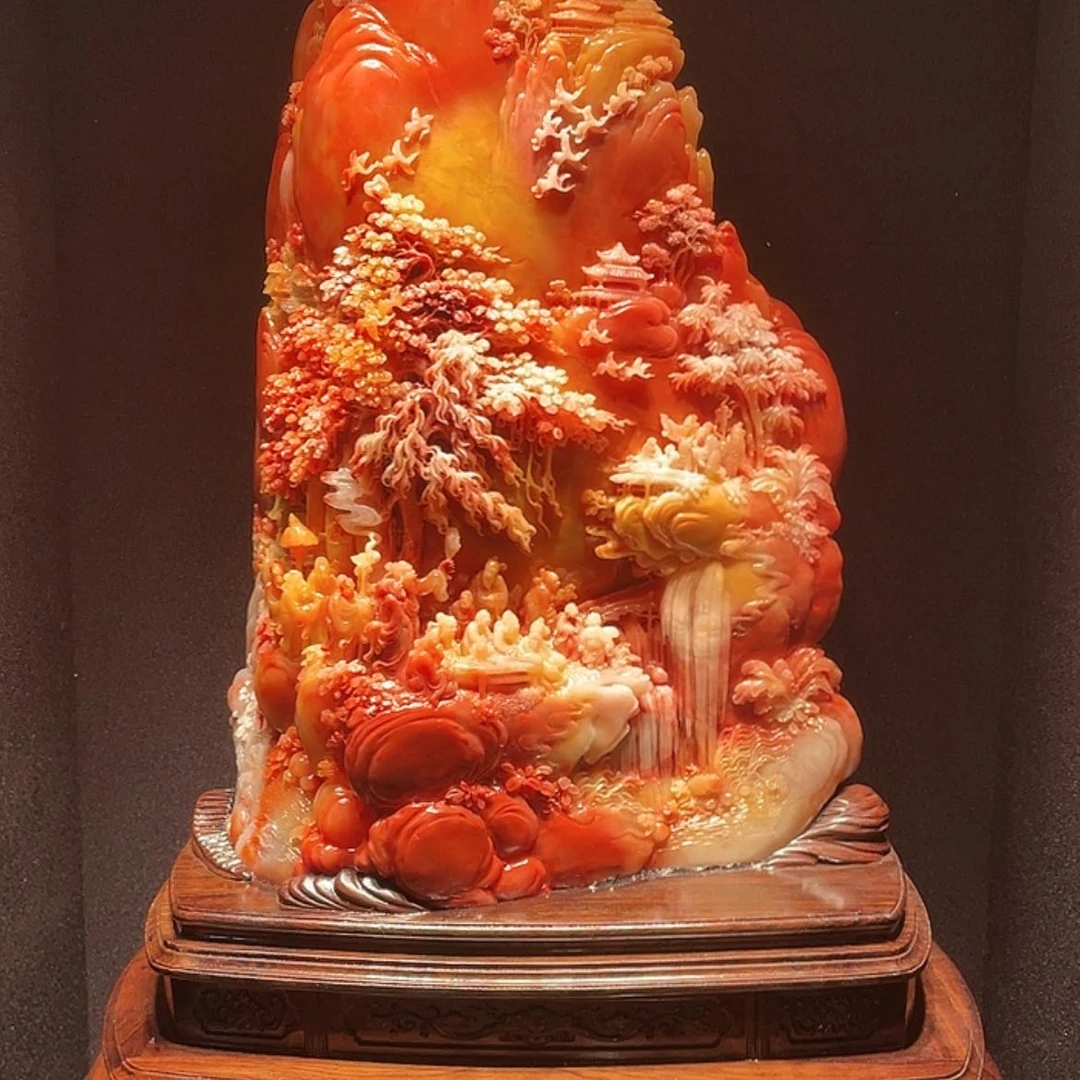 【闪购商品】寿山石领*者寿山石雕刻艺术