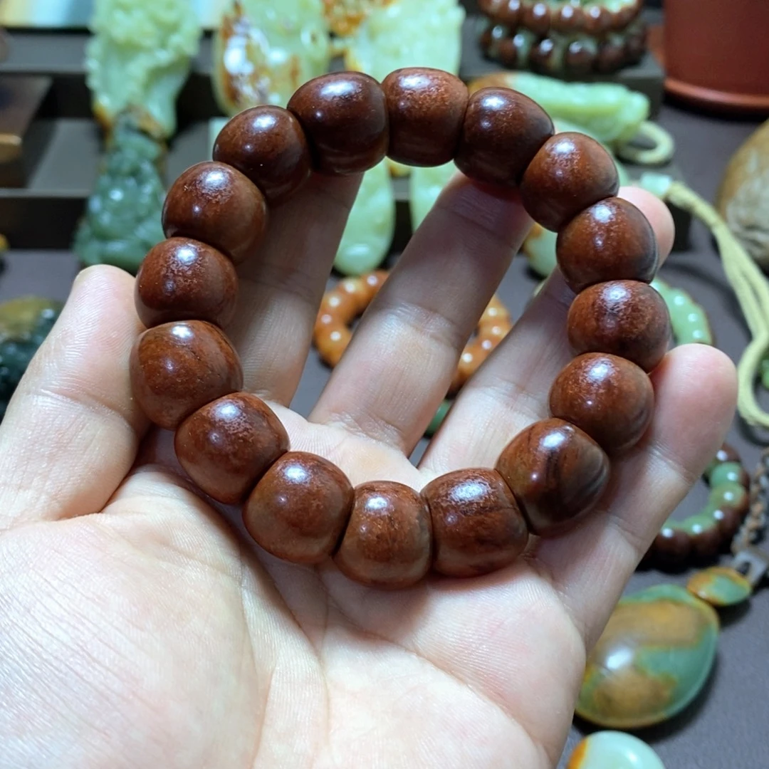 透闪石质玉未镶嵌手链马蹄卡17