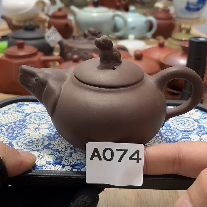 瓷片茶摆件工艺品摆件666