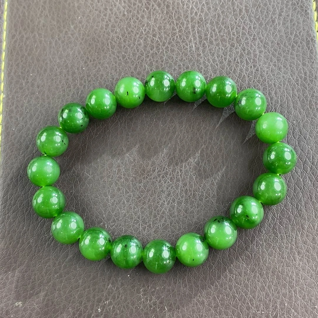和田玉（碧玉）未镶嵌手链红皮