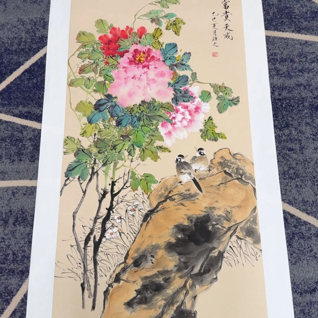 国画国画作品山水花鸟
