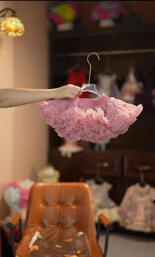 【剪标半裙豆沙色】半身TUTU裙小萝莉儿童生日演出蓬蓬裙公主裙