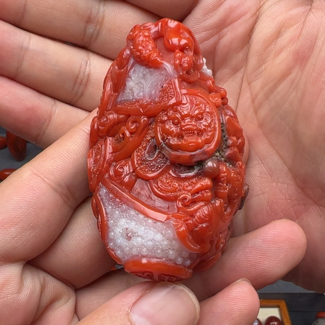 南红玛瑙未镶嵌阿东寨老南红手把件