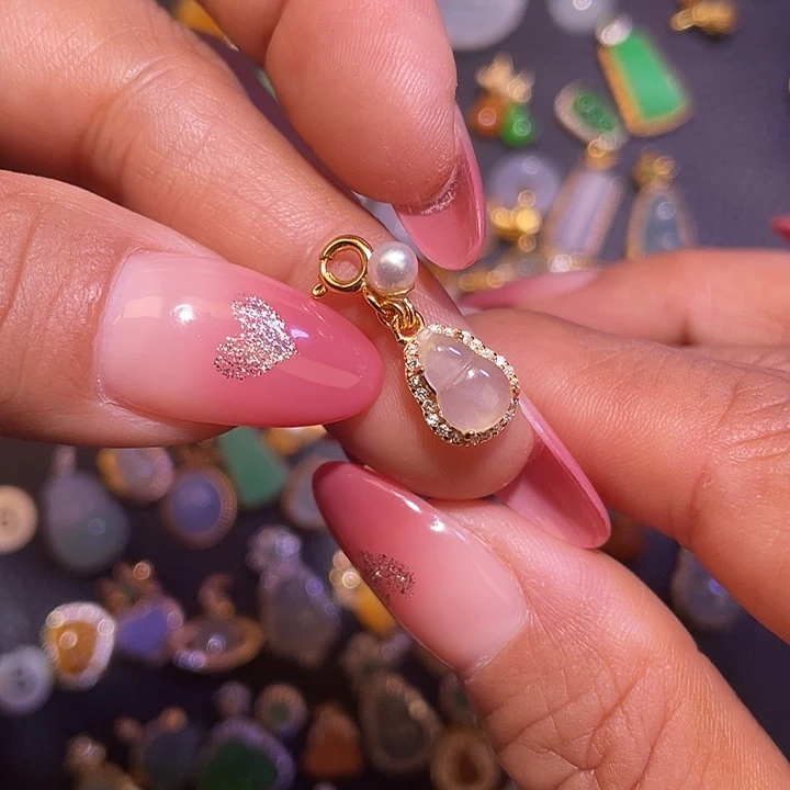 翡翠银S925镶嵌颈饰