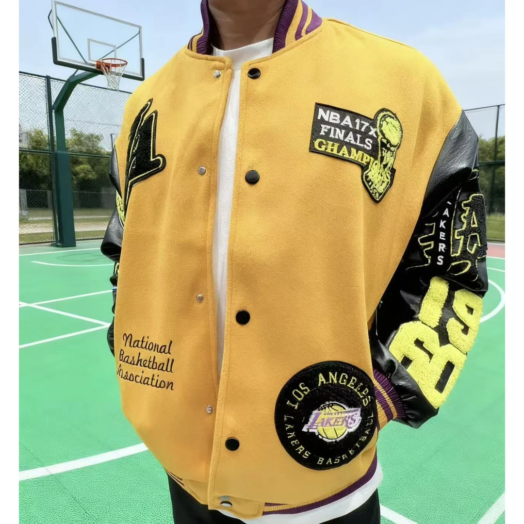 休闲风图案秋冬字母数字薄款时尚春款棒球服休闲印花