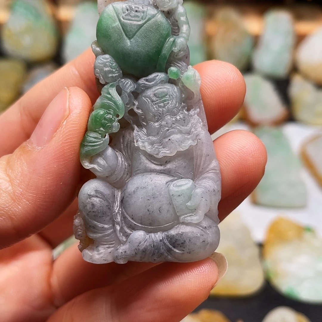 定制翡翠未镶嵌钟馗
