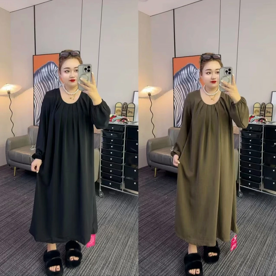 大码女装夏季新款后背镂空韩版宽松坎袖冰丝皱懒人裙连衣裙653