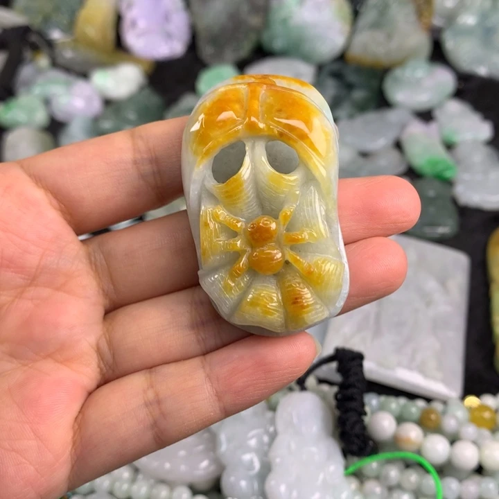 翡翠银S925镶嵌吊坠(不含链)