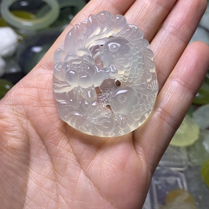 岫玉天然岫玉挂件未镶嵌时****流