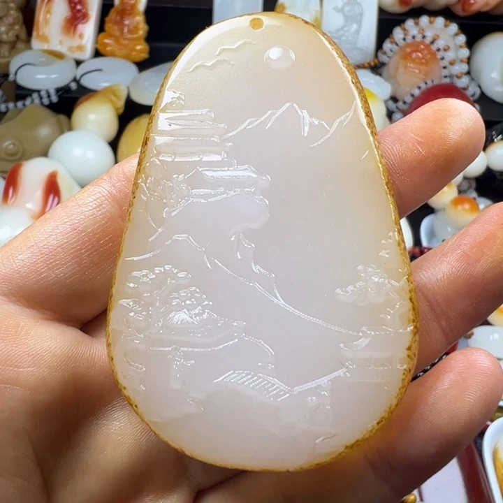 新疆戈壁五彩石金丝