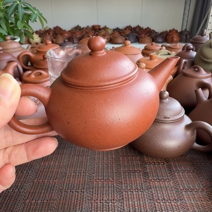 茶杯紫砂黑纱朱泥水平150cc