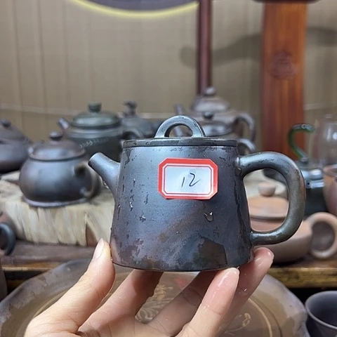 戬谷龙窑坭兴陶柴烧壶12
