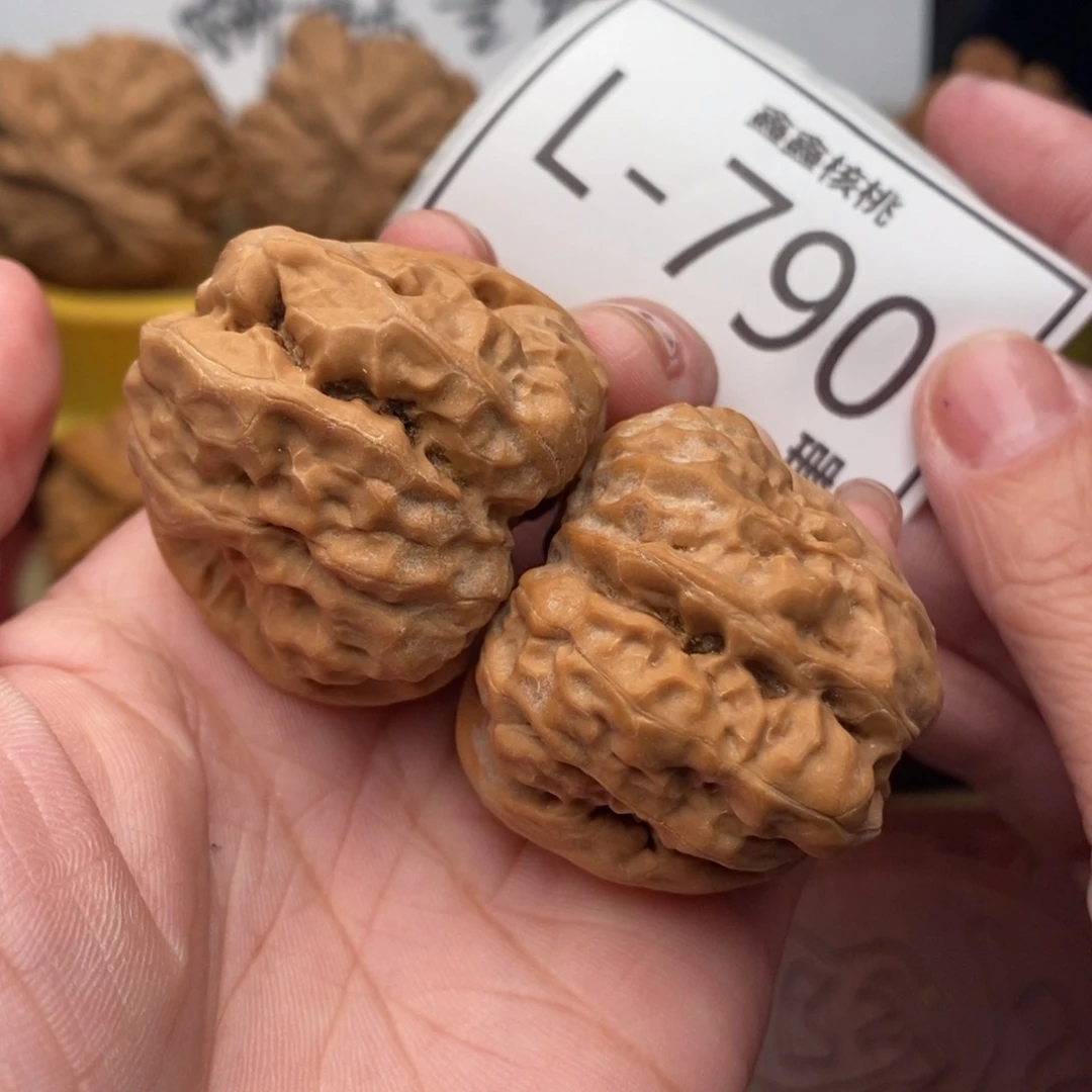 文玩核桃把件开背蛙38…
