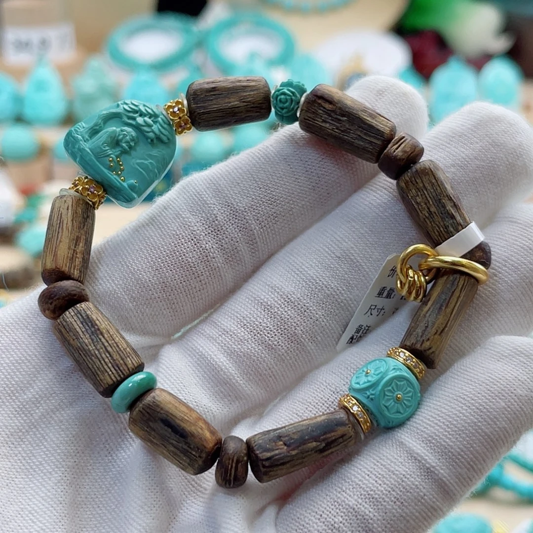 绿松石银S925镶嵌珠宝奇石