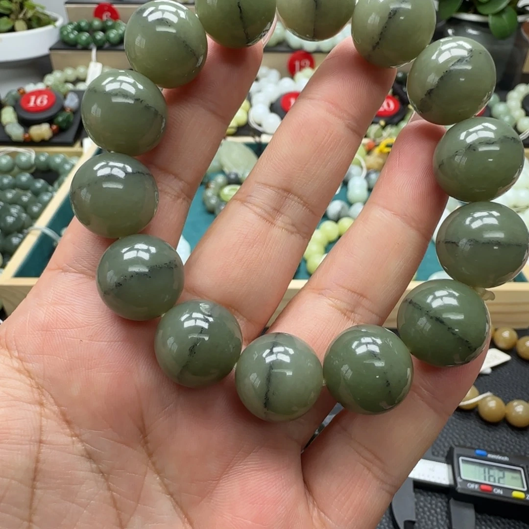 和田玉未镶嵌手链16